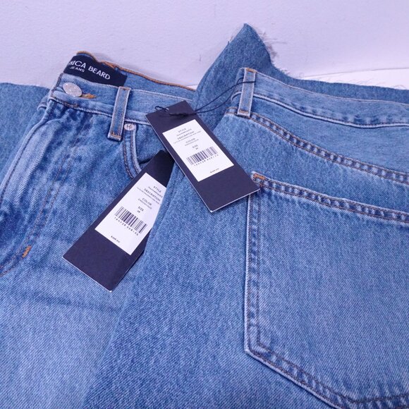 Veronica Beard Taylor Cropped High Rise Wide Enough Said Blue Jeans NWT 298 29 - Picture 6 of 9